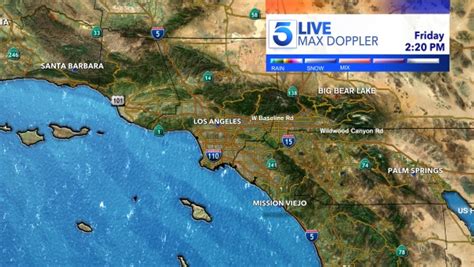 Southern California can expect warm daytime highs for the first weekend of November before temperatures begin to fall. . Ktla doppler radar